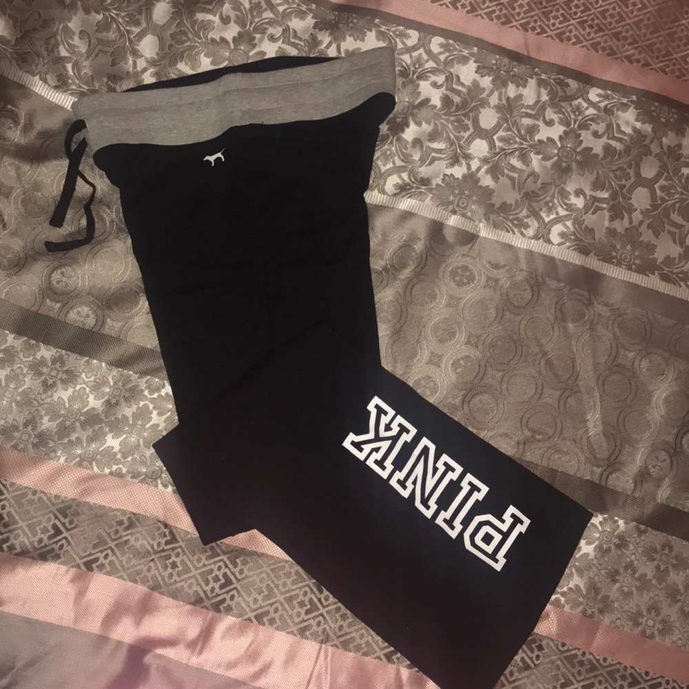 VS PINK yoga flare pants (new)